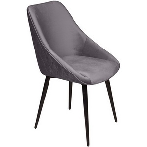 Изображение товара Стул Neo ромб, поворотный на 90 градусов, функция возврата, антишум, бархат серый 27/опора конус Top Concept арт.22055