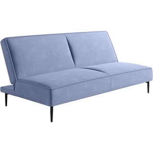 Изображение товара Este диван-кровать трехместный, прямой, без подлокотников, велюр серый Velutto 46 Top Concept арт.22311