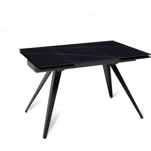 Изображение товара Стол раскладной Asti (120+30+30), керамика матовая Black Gold Top Concept 22759