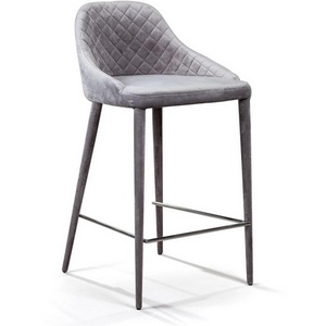 Изображение товара Стул полубарный Douglas, бархат серый Top Concept Douglas 2000000000000