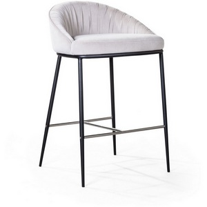 Изображение товара Стул полубарный Top Concept Barkley, микровелюр серый