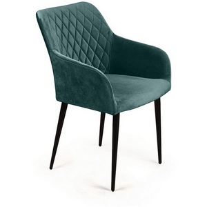 Изображение товара Стул с подлокотниками Robert, бархат зелёный Top Concept ROBERT 76167