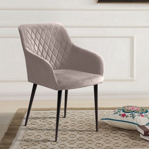 Изображение товара Стул с подлокотниками Robert, бархат пепельно-бежевый Top Concept ROBERT 75429