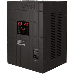 Изображение товара Стабилизатор напряжения релейный однофазный настенный, с гальванической развязкой, 12000ВА Uniel RS-1/12000WS