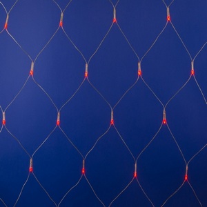 Изображение товара Сетка светодиодная с контроллером. светодиодов. 2.5х2 м. красная. ULD-N2520-240/DTA IP20 Uniel RED