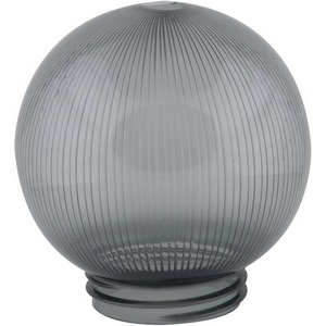 Изображение товара Плафон призматический (с насечками) для садово-парковых светильников Uniel UFP-P150A SMOKE