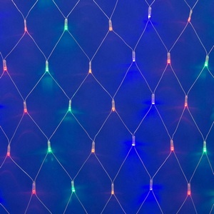 Изображение товара Сетка светодиодная с контроллером. светодиодов. 2.5х2 м. разноцветная ULD-N2520-240/DTA IP20 Uniel MULTI