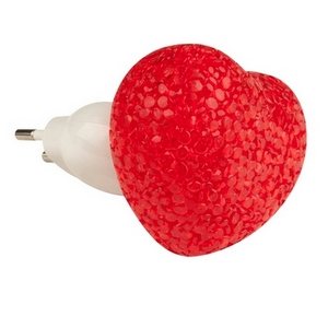 Изображение товара Ночник светодиодный для детской с сердечком Uniel DTL-309-Сердечко/RED/1LED/0,1W