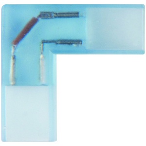 Изображение товара Соединитель контактный L-образный для светодиодных лент 220В 3528, 2 контакта, набор 5 шт. Uniel UTC-K-22/A67-NNN CLEAR 005 POLYBAG