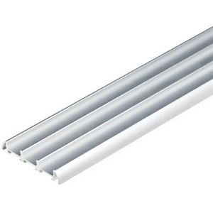 Изображение товара Накладной профиль для светодиодной ленты, анодированный алюминий 200 см Uniel UFE-A08 SILVER 200 POLYBAG