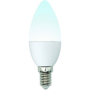 Изображение товара Лампочка светодиодная LED-C37-6W/NW/E14/FR/MB PLM11WH картон Uniel