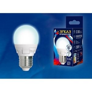 Изображение товара Лампочка светодиодная LED-G45 7W/NW/E27/FR PLP01WH картон Uniel