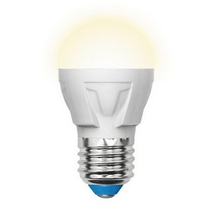 Изображение товара Лампочка светодиодная LED-G45 7W/WW/E27/FR PLP01WH картон Uniel