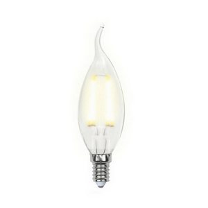 Изображение товара Лампочка светодиодная LED-CW35-5W/WW/E14/CL/DIM GLA01TR картон Uniel