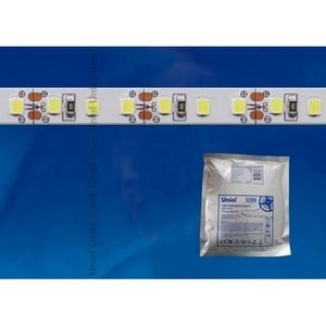 Изображение товара Светодиодная лента ULS-2835-60LED/m-8mm-IP20-DC24V-6W/m-5M-DW катушка в герметичной упаковке Uniel