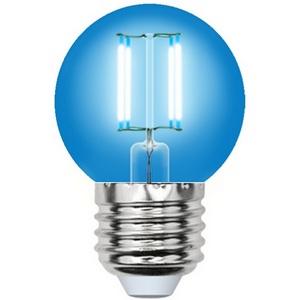 Изображение товара Лампочка светодиодная LED-G45-5W/BLUE/E27 GLA02BL картон Uniel