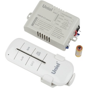 Изображение товара Пульт управления светом, 2 канала*1000Вт Uniel UCH-P005-G2-1000W-30M