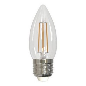 Изображение товара Лампочка светодиодная LED-C35-5W/WW/E27/CL/DIM GLA01TR картон Uniel