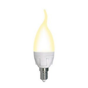 Изображение товара Лампочка светодиодная LED-CW37 7W/3000K/E14/FR/DIM PLP01WH картон Uniel