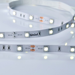 Изображение товара Светодиодная лента ULS-M22-5050-30LED/m-10mm-IP20-DC12V-7,2W/m-5M-6500K PROFI катушка в герметичной упаковке Uniel