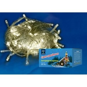 Изображение товара Гирлянда светодиодная ULD-S0500-050/DTA WARM IP20 Uniel WHITE