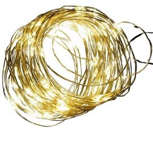 Изображение товара Гирлянда светодиодная ULD-S1000-100/SCB/3AA WARM IP20 Uniel WHITE DEW