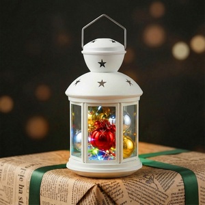 Изображение товара Световая фигура светодиодная ULD-L1220-010/DTB/RGB Uniel WHITE в виде фонаря