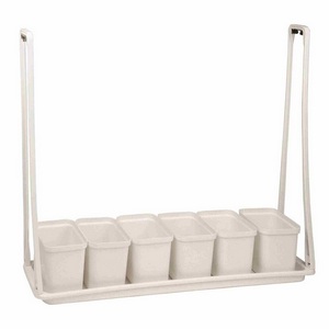 Изображение товара Подставка пластиковая для светильника ULI-P 570мм мраморная, 6 кашпо в/к, мраморные Uniel UFP-G56S MARBLE 6