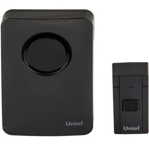 Изображение товара Звонок электронный, 220В. мелодий, Черный Uniel UDB-092W-R1T1-36S-BL