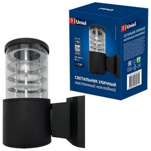 Изображение товара Настенный светильник квадратный ip65 уличный UUL-S11A 60W/E27 Uniel BLACK