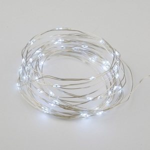 Изображение товара Гирлянда светодиодная led нейтральный белый ULD-S0500-050/SCB/2AA IP20 Uniel WHITE DEW