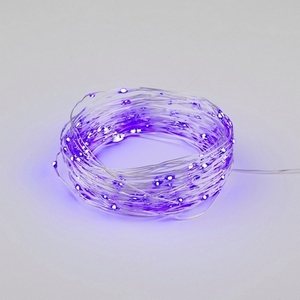 Изображение товара Гирлянда светодиодная ULD-S1000-100/SCB/3AA IP20 Uniel PURPLE DEW