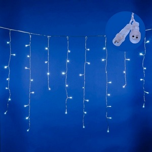 Изображение товара Бахрома светодиодная с эффектом мерцания. 2м. Соединяемая. светодиодов белый свет. ULD-B2007-100/TTK IP44 Uniel WHITE