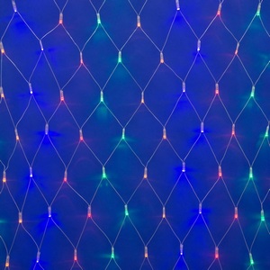 Изображение товара Сетка светодиодная с эффектом мерцания. 1.5х1.5м. Соединяемая. светодиодов. Разноцветный свет. ULD-N1515-96/TTK IP44 Uniel MULTI