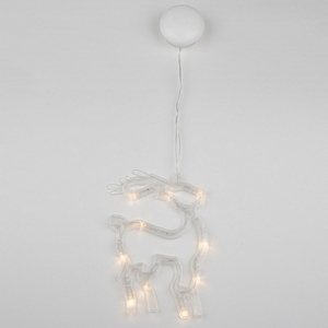 Изображение товара Световая светодиодная фигура в виде оленя ULD-H1419-010/STA/3AAA WARM IP20 DEER Uniel WHITE