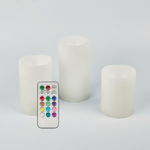 Изображение товара Декоративная светодиодная с пультом ULD-F052 SET3 Uniel RGB RC CANDLE