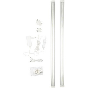 Изображение товара Светильник светодиодный для мебели набор из 2-х шт. с выключателем ULM-F45-2x6W/4500K IP20 Uniel SILVER