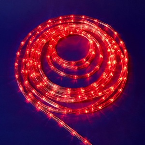 Изображение товара Гирлянда пластиковая светодиодная Дюралайт. 50м. С контроллером. Красный свет. ULD-D50 50M/С08 IP44 Uniel ULD RED