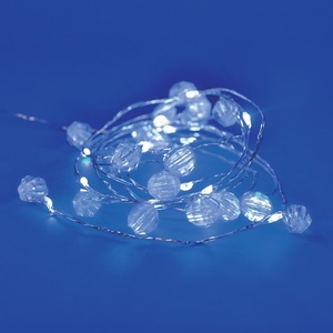 Изображение товара Гирлянда светодиодная на батарейках 2AA. Бусины мини. 1.9м. светодиодов. Белый свет. ULD-S1900-020/STB/2AA IP20 BEADS Uniel ULD WHITE MINI