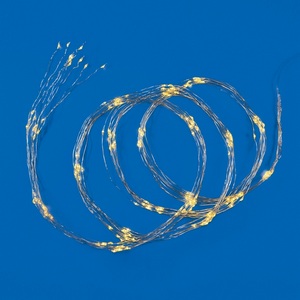 Изображение товара Гирлянда светодиодная led уличная Лучи росы на батарейках 3АА, 2м. нитей. светодиодов. Теплый белый свет. ULD-E0200-200/STB/3AA WARM IP44 Uniel ULD WHITE