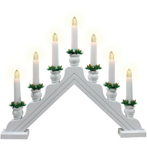 Изображение товара Декоративная фигура ULD-L7101-007/SWA WARM IP20 Uniel WHITE BRIDGE в виде свечи