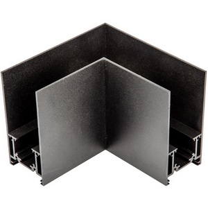 Изображение товара Коннектор для накладных магнитных шинопроводов 35мм. угловой, горизонтальный UBX-MS21/35 Uniel BLACK