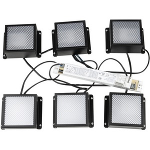 Изображение товара Светильник светодиодный потолочный встраиваемый, комплект из 6 штук, 4000K, для ячеек 100x100мм, в комплекте с и/п Uniel Grilyato Mini ULP-1010 42W/4000К IP40 GRILYATO BLACK KIT06