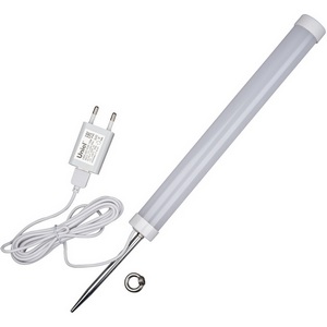 Изображение товара Светильник для растений светодиодный, на колышке, блок питания в/к, провод 3 м, спектр для фотосинтеза Uniel ULT-P39-6W/SPLE IP40 WHITE 3M RRP06C00