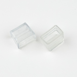 Изображение товара Изолирующий зажим (заглушка) для светодиодных лент ULS-N11 NEON 24В, 8x16мм 25 штук в пакете Uniel Neon UCW-N11 CLEAR 025 POLYBAG