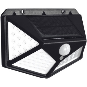 Изображение товара Садовый светильник на солнечной батарее, с датчиком движения. 100 светодиодов 1*18650 Li-Io аккумулятор в/к. IP44. Uniel USL-F-167/PT100 SENSOR