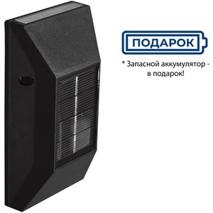 Изображение товара Светильник настенный на солнечной батарее. 6 светодиодов, 1*АА Ni-Mh аккумулятор в/к. IP44 Uniel USL-F-154/PT120 NEWYORK