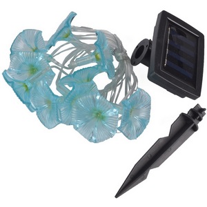 Изображение товара Садовая гирлянда на батарее на солнечной батарее «Вьюнок». 20 светодиодов, 1*АА Ni-Mh аккумулятор в/к. IP44 Uniel USL-S-136/PT2000 GLORYBIND