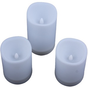 Изображение товара Садовый светильник на солнечной батарее «Свеча», в наборе из 3 штук. 1 светодиод 1*АА Ni-Mh аккумулятор в/к. IP44 Uniel USL-S-816/PT150 CANDLE SET3