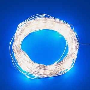 Изображение товара Гирлянда на елку с пультом управления светодиодная Роса. 100м. светодиодов. Белый свет. Пульт ДУ в-к ULD-S5000-500/DTA/RC IP44 Uniel ULD WHITE DEW